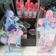 2Pcs/Lot  Game  Kiana Kaslana Elysia Acrylic Figure Stand Model Tabletop Toys gift