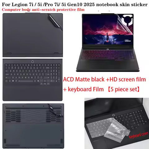 For 2025 Legion 5 5i Gen10 Laptop Skin Sticker 15IRX10/15IAX10 Computer Case Film 15 Inch 15AKP10/15