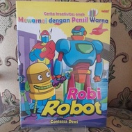 Robot coloring book - robot coloring book for children
