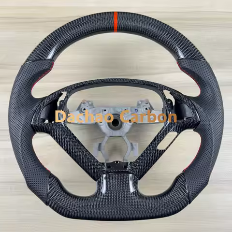 Real Carbon Fiber Steering Wheel For Infiniti G25 G35 G37 G37S 2007-2014 EX35 EX37 2008-2013 Coupe H
