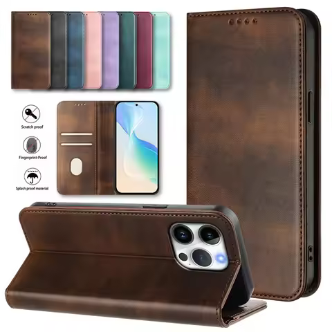 Luxury Solid Colour Leather Flip Wallet Phone Case For OnePlus Nord 2 2T 3 4 N10 N20 N200 N30 N300 S