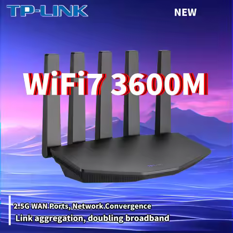 TP-LINK WiFi7 BE3600 Router 2.5G Gigabit Ethernet Port Home High Speed Internet Connection 2 WAN Por