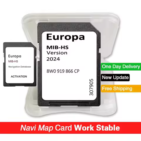 16GB MHS2 MIB-HS Sat Navi SD Card Europe UK Maps 8W0919866CP Upgrade 2024 Europe UK maps 16GB for Au
