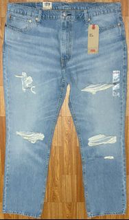 Levis 511 小直筒 淺藍 大破壞 牛仔褲 40Wx32L 大尺碼 牛仔長褲 破褲