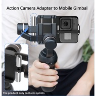 Action Camera Switch Adapter to Mobile Gimbal Plate M3 Counterweights for GoPro 11 10 9 Insta360 OSMO Action OM4 Handheld Stabilizer