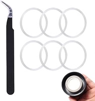 6pcs Silicone O-Rings for Water Bottle, Wide Mouth Seals Replacement with Tweezers Water Bottle Repl