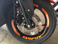 Decals Stickers for Rim/Mags Aerox 3rd design orange