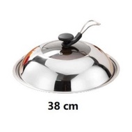 Honcer Kitchen / Stainless Steel Glass Pot Frying, Wok Pan Cover 32cm,34cm,36cm,38cm
