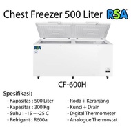RSA Chest Freezer 500 Liter Freezer Box CF 600H CF-600H Cooler Box