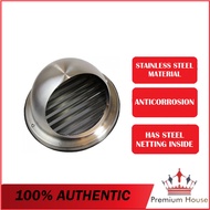 6 (160mm) Stainless Steel Hood Ducting Cap - For Ducting Hose Ducting Cap