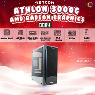 BONMECOM2 คอมประกอบ / CPU Athlon 3000G / RADEON VEGA RX3 / Case เลือกแบบได้ครับ