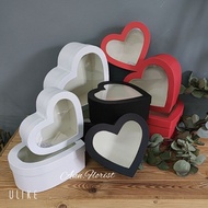 5305 3In1 Material Cloth Hot Heart Shape Love Flower Box Transparent Window Cover Valentine's