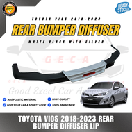 GECA 2018 2019 2020 2021 2022 2023 Toyota Vios Car Rear Bumper Diffusers Lip Spoiler Body Kits ABS P