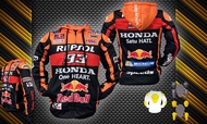 เสื้อฮู้ดการ์ดลาย moto gp สำหรับขับขี่มอเตอร์ไซค์ พร้อมการ์ด ป้องกัน 5 จุด