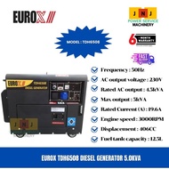 EUROX TDH6508 5kVA Soundproof Diesel Generator Silent Type Power Generator*