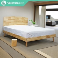 Furniture Direct MITO Full Solid Wood Queen Size Bed katil queen kayu -Natural
