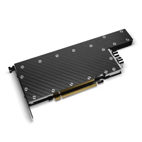 Alphacool ES Copper/Carbon GPU Water Block For Nvidia H100 80GB HBM PCIe 5.0 Graphics Card Cooler Wi