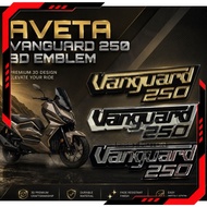 EMBLEM AVETA VANGUARD250 VANGUARD 250 3D LOGO EMBLEM STICKER ACCESSORIES ACCESSORY MODIFIED MODIFY