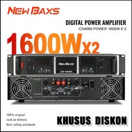 New Baxs Budweiser CS4080 penguat kuasa audio peralatan profesional dua saluran 8 ohm 1600 watt penc