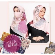 Hijab Jilbab Segiempat Motif Syar i Premium Ukuran 130 x 130