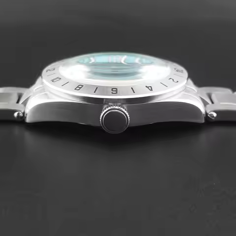 NH34 GMT Watch Custom Logo Diy NH34 GMT 39mm Men Luxury Auto Mechanical Watch Adventure Military 200