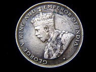 香港銅幣-1933年英屬香港(British Colony of Hong Kong)一仙(Cent)銅幣(英皇佐治五世像)