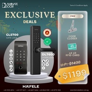 Exclusive Sale - Hafele DL7600 Fire-rated Digital Door Lock & GL5700 Digital Gate Lock bundle