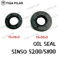 OIL SEAL SENSO/SINSO CHAINSAW MINI SMALL (15X35X5 LARGE) (15X28X5 SMALL) CS5200 CS5800