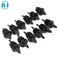 A-I 12 Pcs New Plastic Liquor Spirit Pourer Free Flow Wine Bottle Pour Spout Stopper