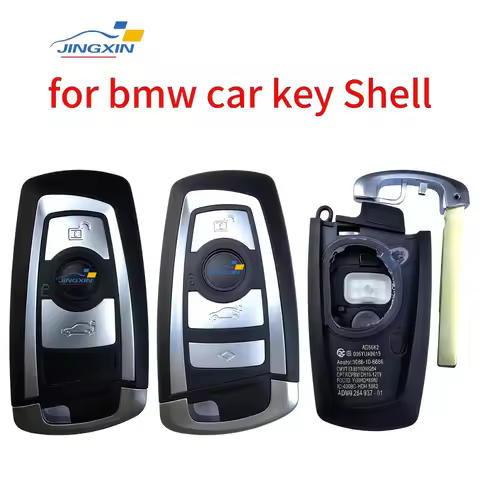 Jingxin 3/4 Buttons Remote Smart Car Key Shell For BMW CAS4 F 3 5 7 Series F10 F20 F30 F40 X5 E92 E9