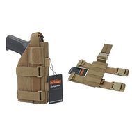 Pistol Holster Universal Adjustable Tactical Drop Leg Holster for Left/Right Leg