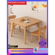 AUS AUS Solid Wood Dining Table Small Square Table Simple Home Dining Table Negotiation Table Nordic