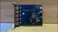 【二手】IOMASTER IOT-U206N HIGH-SPEED 480 MBPS USB 2.0 PCI CARD USB　PCI轉2.0擴充卡／5埠 USB2.0