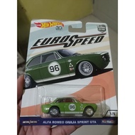 Hotwheels euro speed Alfa Romeo giulia sprint gta rubber tires