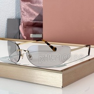 RZFA MIU * MM Designer Sunglasses Frameless Exaggerated Curved Lens Sunglasses 54YS