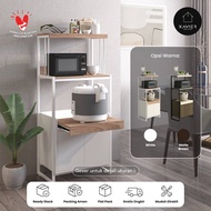 Xavier Home Decor Xavier Home Decor - CHARLIE White - Rak Dapur Multifungsi 3 Susun + Lemari - Rak O