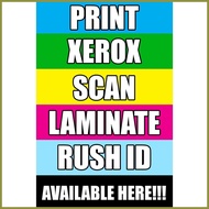 ✑ ☑ ▩ Xerox,Print,Rush ID,Laminate (TARPAULIN PRINTING) Available COD