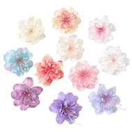 1/5Pcs Fake Flower Heads Artificial Flower Heads Bulk Silk Faux Crafts Wedding DIY Party Cake Home W