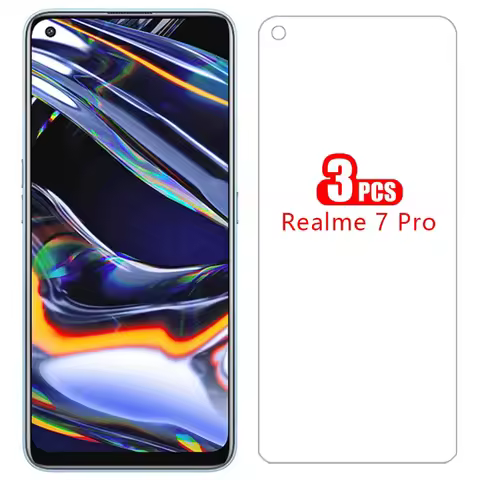3pcs Glass Ss Case for Realme 7 Pro Cover Screen Protector Tempered Glass on Realme7pro 7pro Coque 3