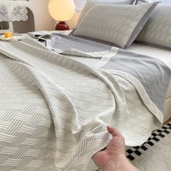 Summer Cooling Blanket Quilt Jacquard Quilt Queen Size Bed Blanket Antibacterial Blanket Washable Ai