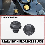 For Honda WINNER X//R/RSX WINNER 150 Rearview Side Mirror Hole Screw Plug Mounting Adapter Cap Acces