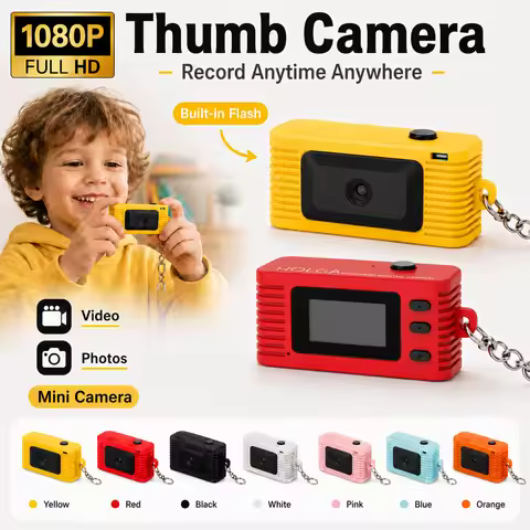 HOLGA DC-01 Keychain Digital Camera TFT LED Screen Retro Keychain Camera 1920x1080 30fps Very Small 
