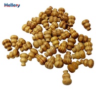 Hellery 50 Pieces Calabash Shape Pine Wooden Loose Beads for DIY Jewelry Making 19mm