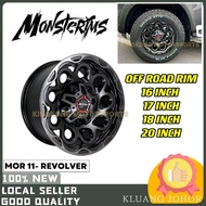 MOR-11 REVOLVER MONSTERIMS OFF ROAD 4X4 4WD RIM KERETA ORIGINAL MONSTERIMS 16 17 18 20 Inch 6x139.7 