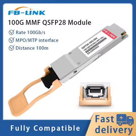 100G SR4 MPO/MTP 100m 850nm QSFP28 MMF GBIC Transceiver Fiber optic Module for Cisco Mellanox huawei