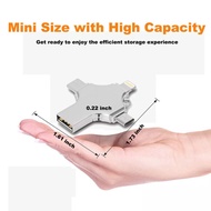 4in 1 OTG USB Flash Drive 16GB 32GB Pendrive 64GB Type-C USB Stick 128GB 256GB Memory Stick For iPhone Android PC 512G