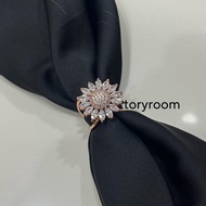 MATAHARI Hijab ring hijab scarf scarf luxury sunflower zircon round mix marquise diamond