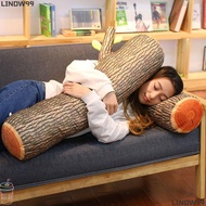 LINDW99 Tree Trunk Cushion, Natural Wood Design Soft Log Cushion, Funny Cylinder Shape Decorative Ro
