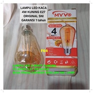 F64 LAMPU LED 4 WATT KUNING FILAMEN E27 ORIGINAL BISA PAKAI DIMMER BOHLAM SNI LAMP BULB BULD LED CAH