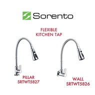 Sorento Wall Mounted /Pillar Flexible Kitchen Tap SRTWT5826/SRTWT5827 Kitchen Tap Kitchen Sink Tap W